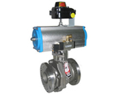 氣動雙作用法蘭球閥 氣動雙作用法蘭球閥