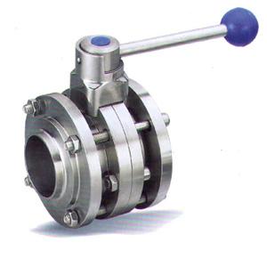 衛(wèi)生級(jí)三片式對(duì)焊蝶閥 衛(wèi)生級(jí)三片式對(duì)焊蝶閥