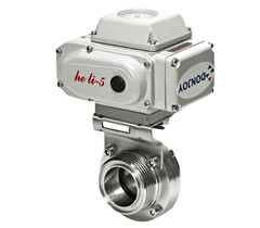 衛(wèi)生級絲扣電動蝶閥 衛(wèi)生級絲扣電動蝶閥