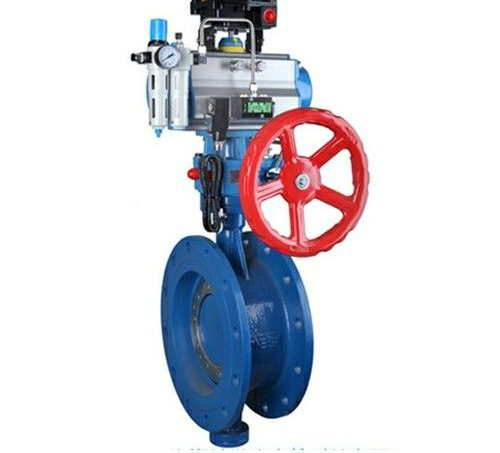 氣動帶手動蝶閥 氣動帶手動蝶閥